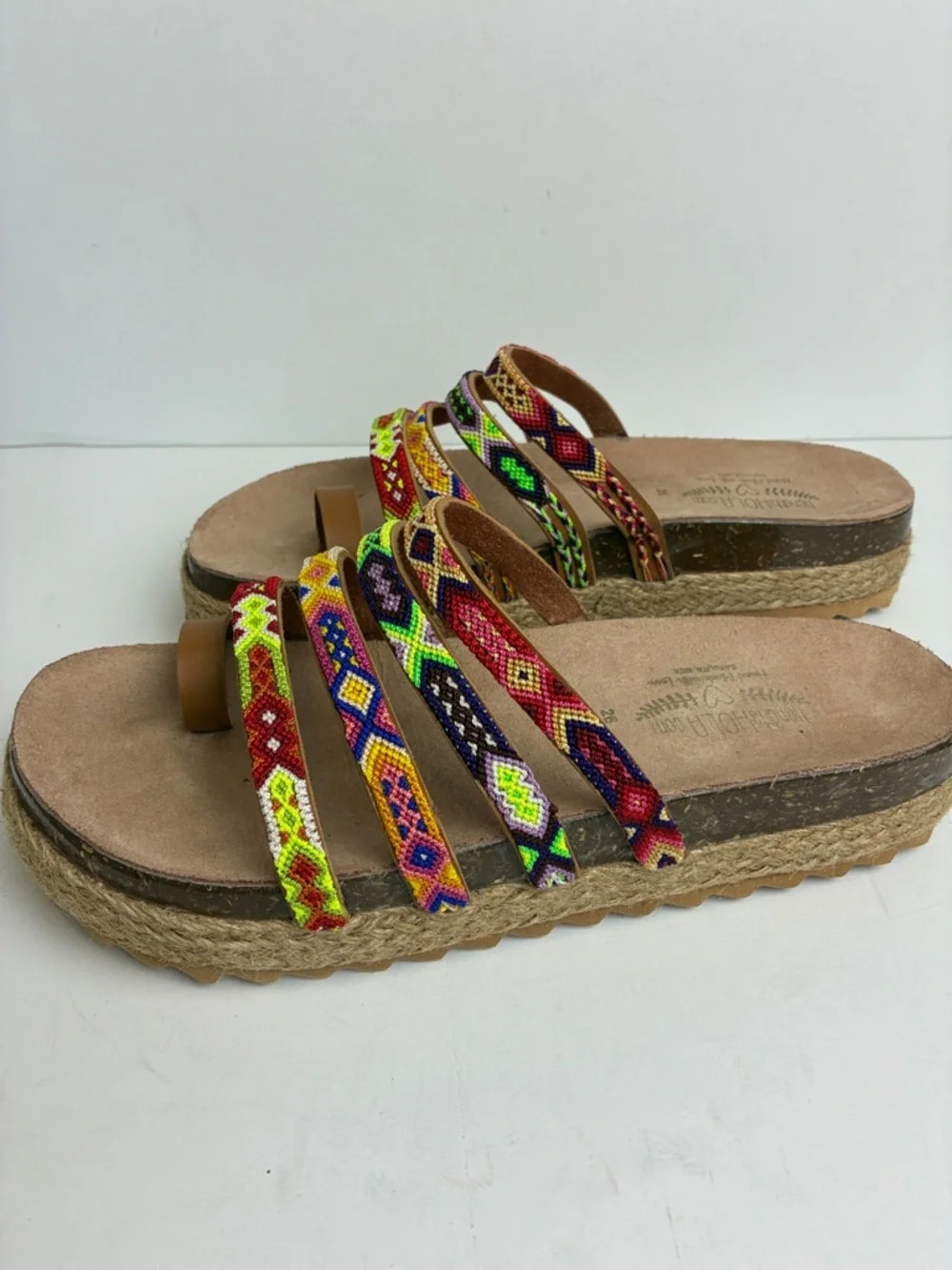 🇲🇽Authentic Leather Mexican Huarache Sandal🇲🇽 Handmade Artsan Mex 26 US 9.5-10